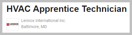 Lennox International Baltimore Maryland
