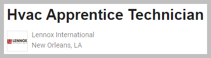 Lennox International New Orleans Louisiana