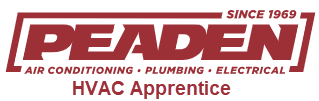 Peaden Air Conditioning Plumbing Electrical HVAC Apprentice