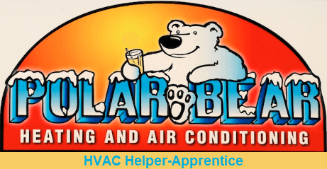 Polar Bear Heating and Air Conditioning HVAC Helper Apprentice